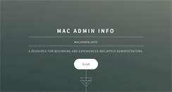 Desktop Screenshot of macadmin.info