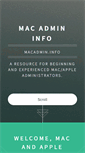 Mobile Screenshot of macadmin.info